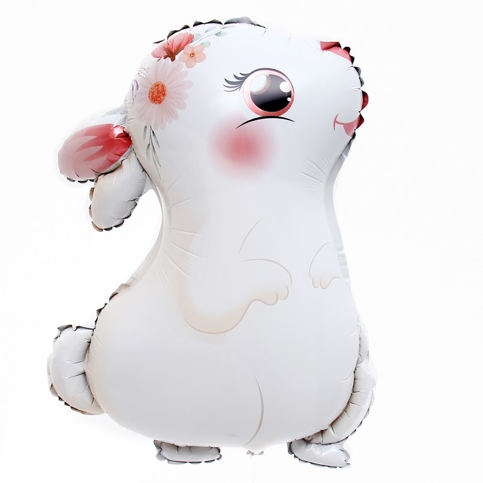 Шар фольгированный 24" &laquo;Милый белый зайка&raquo;