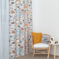 Штора Этель &laquo;Веселый алфавит&raquo;, 145х260 см, 100% хлопок