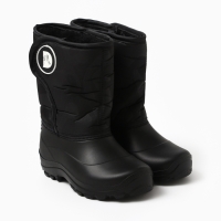 Сапоги детские из ЭВА с комбинированным верхом (чёрный, 33)