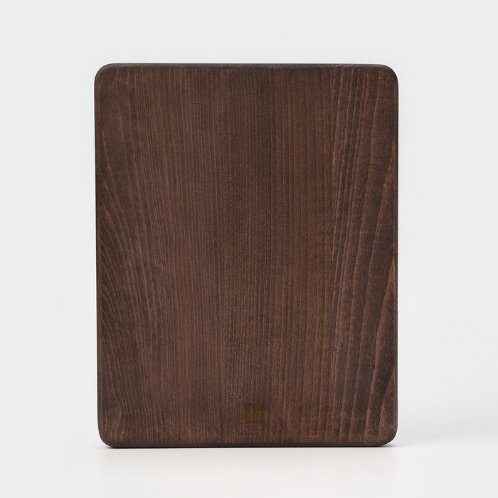 Доска для подачи блюд с кровостоком Wild Kitchen &laquo;Бык&raquo;, 35&times;28&times;2,5 см, тёмный бук