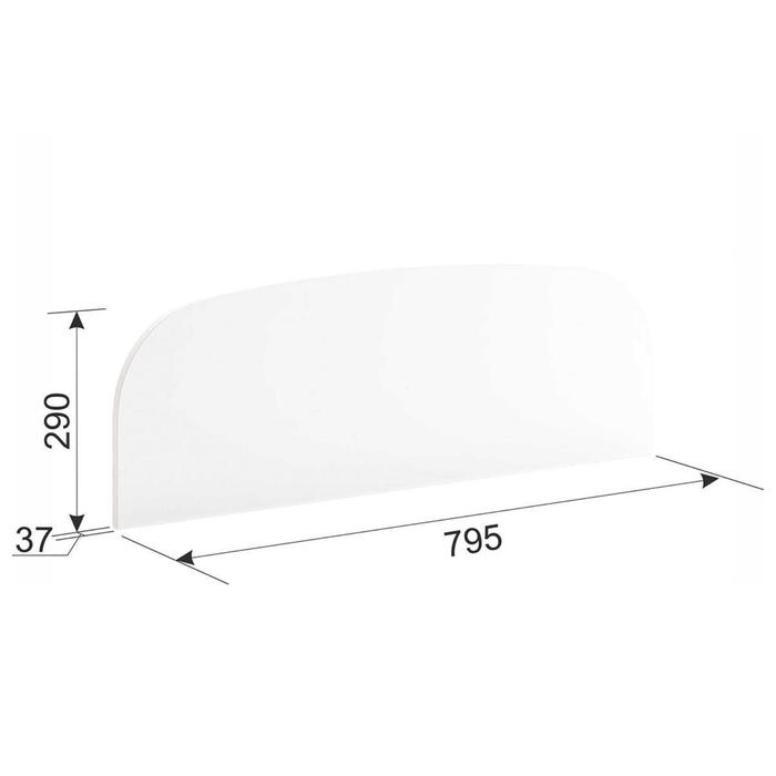 Бортик для кровати, 795х37х290, Белый