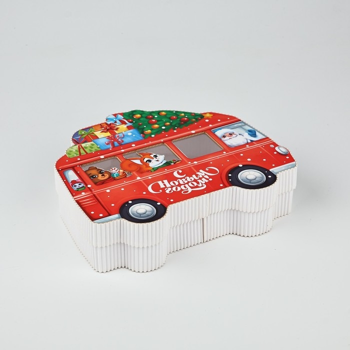 Коробка подарочная &laquo;Весёлая компания&raquo;, 21 х 18 х 5 см, Новый год