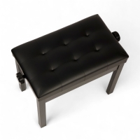 Банкетка для пианино Music Life сиденье 55х34, высота 48-58 см, черная, нагрузка 100 кг