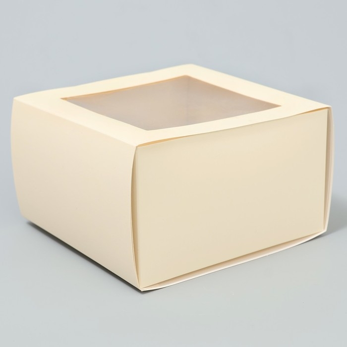 Коробка-фоторамка подарочная складная, упаковка, &laquo;Топленое молоко&raquo;, 14 х 14 х 8 см