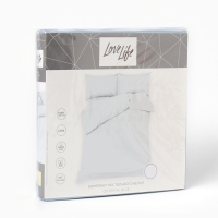 Постельное бельё LoveLife 1,5сп Celestial blue 143х215см, 150х225см, 50х70см-2шт, 100%хлопок, сатин, 125г/м&sup2;