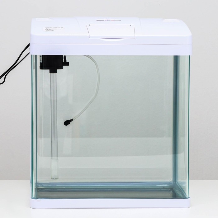 Аквариум SeaStar LS-380F в комплекте: LED-лампа, фильт, 30 л, белый