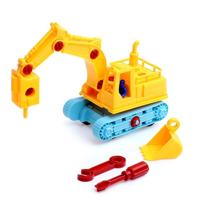 Конструктор Машина &laquo;Экскаватор&raquo;, 33 детали, МИКС