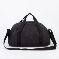 Сумка спортивная на молнии, без подкладки, наружный карман, средний размер, длинный ремень, цвет чёрный Сумка спортивная на молнии, без подкладки, наружный карман, средний размер, длинный ремень, цвет чёрный