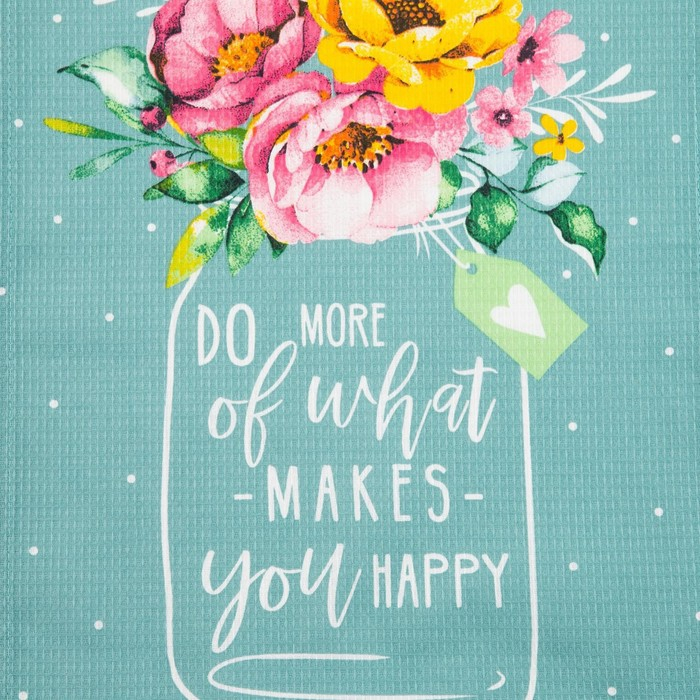 Набор кухонных полотенец Доляна &laquo;Цвети&raquo; 35х60см-4шт, 100% хл