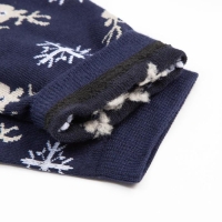 Носки мужские &laquo;Олени и снежинки&raquo; цвет синий, размер 29