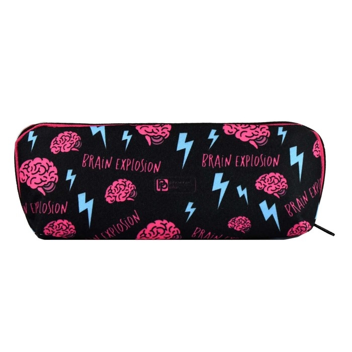 Пенал мягкий, 1 отделение, 100 х 210 х 75 мм, объёмный, Феникс "Взрыв мозга"