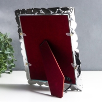 Фоторамка пластик под металл 15х20 см "Геометрия" серебро и голубой перламутр 24,5х19,5х1 см 47809 Фоторамка пластик под металл 15х20 см "Геометрия" серебро и голубой перламутр 24,5х19,5х1 см 47809