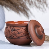 Горшок керамический для запекания "Аппетитный" молочение / 0,3л Горшок керамический для запекания "Аппетитный" молочение / 0,3л