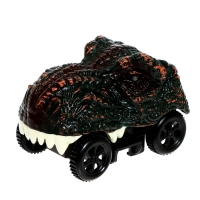 Гибкий автотрек &laquo;Дино&raquo;, мёртвая петля, световые эффекты, работает от батареек