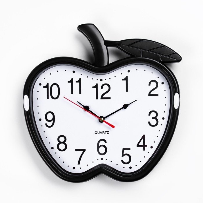 Часы настенные для кухни Часы настенные для кухни "Яблоко", d-26 см