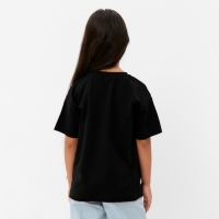 Футболка детская KAFTAN "Basic line", р. 30 (98-104 см), черный Футболка детская KAFTAN "Basic line", р. 30 (98-104 см), черный