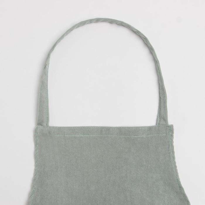 Фартук Этель &laquo;Классика&raquo; цвет зелёный 65х80см, 100%пэ, велюр