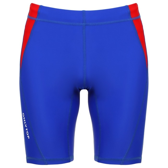 Тайтсы ONLYTOP беговые компрессионные, р. 46, цвет синий Тайтсы ONLYTOP беговые компрессионные, р. 46, цвет синий