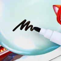 Магнитная доска с полем для записи и фломастером &laquo;Домик&raquo;, на Новый Год, 16 х 11,9 см