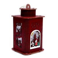 Новогодний декор с подсветкой &laquo;Фонарь&raquo; 9 &times; 9 &times; 16 см