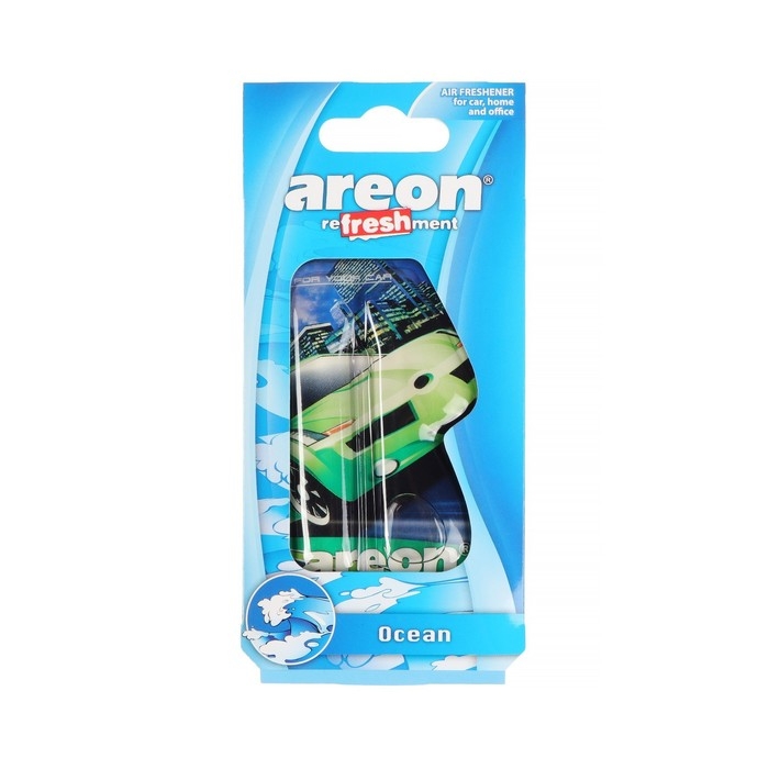 Ароматизатор на зеркало Areon Refreshment гелевый, океан 704-025-910
