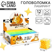 Головоломка лабиринт с шариком «Терпение и труд», МИКС, в шоубоксе Головоломка лабиринт с шариком «Терпение и труд», МИКС, в шоубоксе