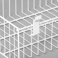 Полка-корзина для экономпанелей, 60&times;30&times;15 см, цвет белый