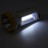 Фонарь ручной аккумуляторный "Мастер К.", MHA-W3D2 (3 В),800 мАч, 1 Вт+3 Вт,100 лм, желтый