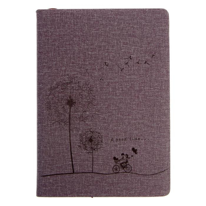 Ежедневник недатированный А5, 148 листов в линейку, обложка пвх, МИКС