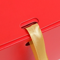 Коробка подарочная новогодняя складная «С новым годом», тиснение, красный, 16.5 х 12.5 х 5 см, Новый год Коробка подарочная новогодняя складная «С новым годом», тиснение, красный, 16.5 х 12.5 х 5 см, Новый год