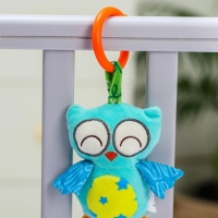 Подвеска мягкая &laquo;Слоник&raquo;, прорез., погремушка, на кроватку, коляску, виды МИКС, Крошка Я