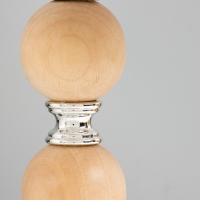 Настольная лампа "Апали" E27 40Вт светлое дерево 25х25х39 см RISALUX