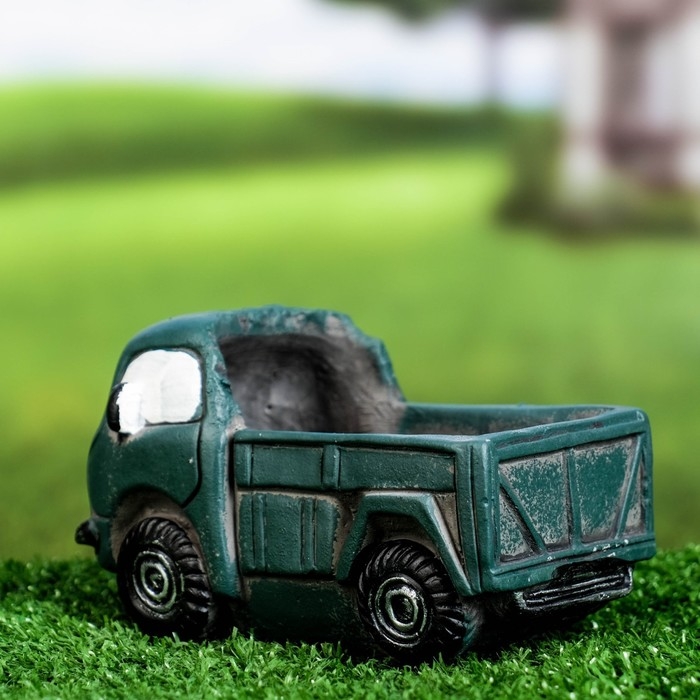 Горшок "Грузовик Вилл" зеленый, 13,5х8х7см