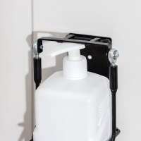 Стойка для антисептика с педалью Tekno-tel, мобильная, цвет чёрный Стойка для антисептика с педалью Tekno-tel, мобильная, цвет чёрный