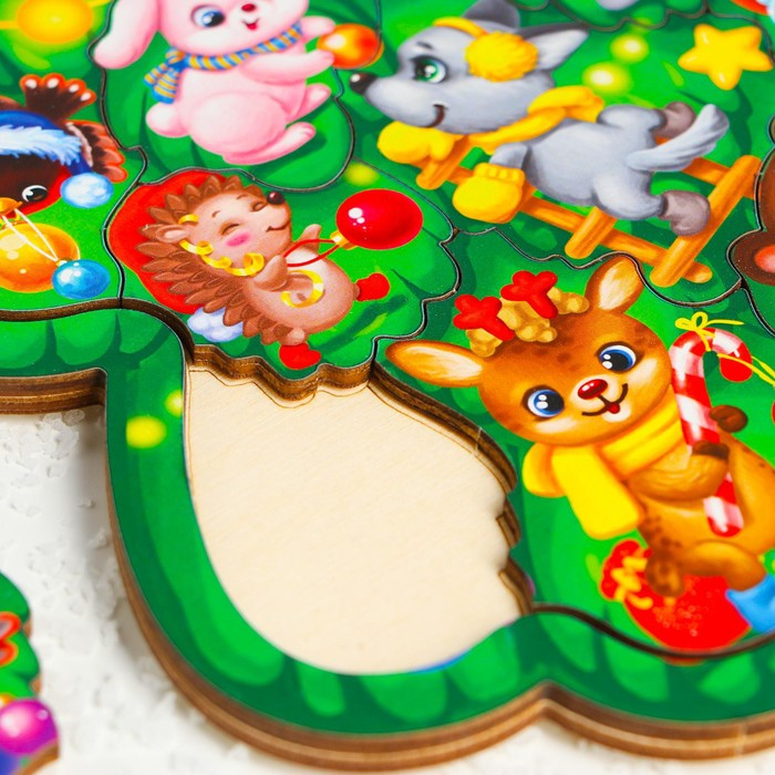 Новогодняя головоломка &laquo;Новый год! Нарядная ёлка&raquo;