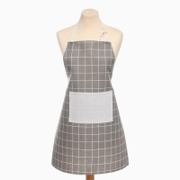 Фартук Экономь и Я Клетка.цвет бежевый, 56*70&plusmn;4см, 100% хл, рогожка