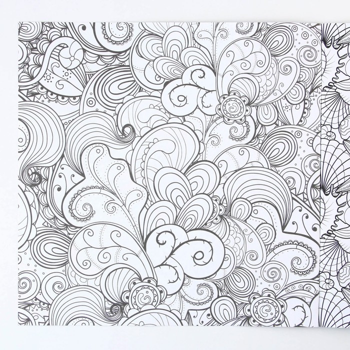Раскраска - антистресс, альбом &laquo;Волшебные узоры&raquo; 20 стр.