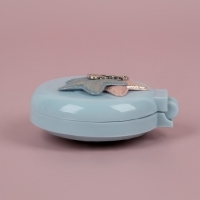 Расчёска массажная «Мягкие зверята», складная, с зеркалом, d = 7,5 см, рисунок МИКС Расчёска массажная «Мягкие зверята», складная, с зеркалом, d = 7,5 см, рисунок МИКС