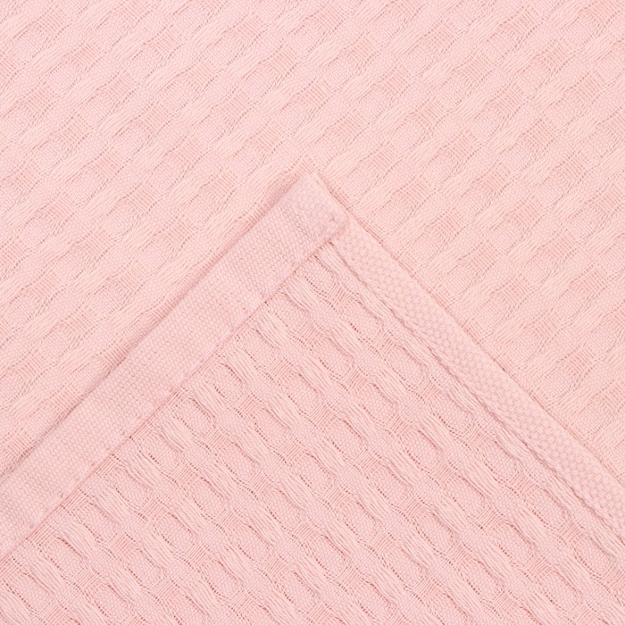 Полотенце "Доляна" цв. розовый 35х60 см, 100% хл., крупная вафля 220 г/м2