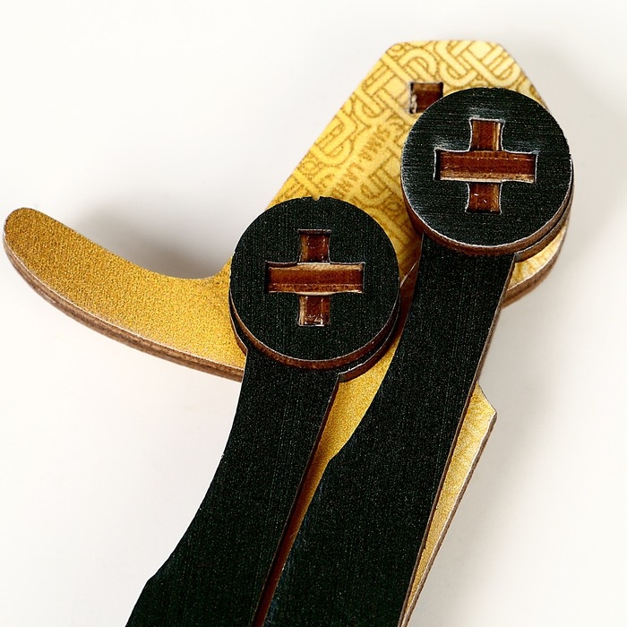 Деревянное оружие детское сувенирное &laquo;Золотой нож-бабочка&raquo;