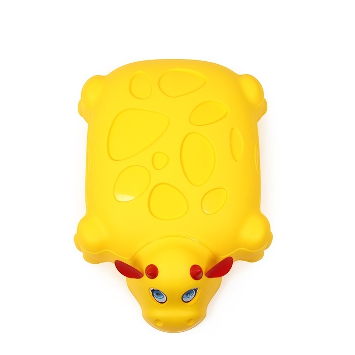 Песочница детская пластиковая, с крышкой, 116 &times; 83 &times; 30 см, &laquo;Коровка&raquo;