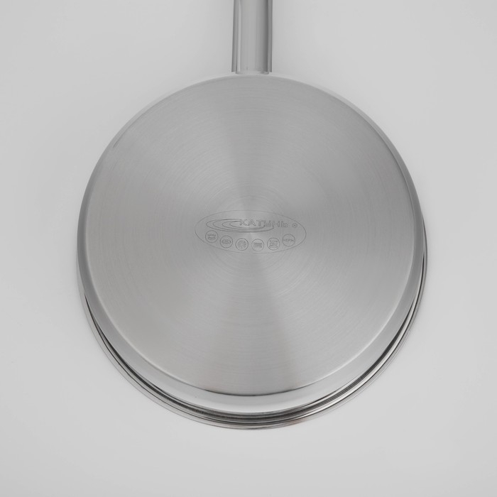 Сковорода &laquo;Общепит&raquo;, d=24 см, h=6,5 см, корпус 0,6 мм, дно ТРС 3,5 мм, антипригарное покрытие, индукция