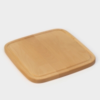 Подарочный набор деревянной посуды Adelica &laquo;Мечта хозяйки&raquo;, доска разделочная d=28 см, блюдо для подачи d=24 см, менажница d=20 см, подставка, берёза