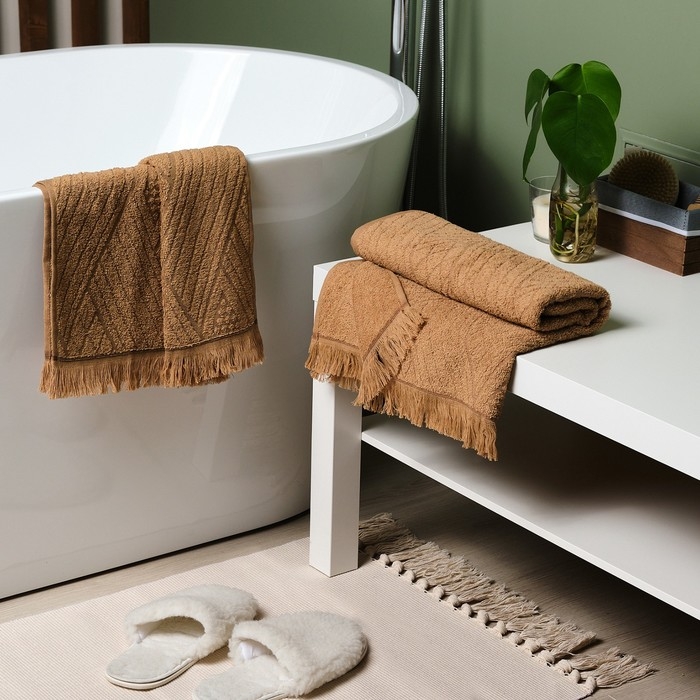 Полотенце махровое LoveLife Полотенце махровое LoveLife "Cozy dream" 70х130 см, кофейный, 100% хлопок, 400 гр/м2