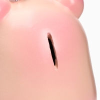 Копилка "Свинка с короной" розовая-серебро, 17см Копилка "Свинка с короной" розовая-серебро, 17см