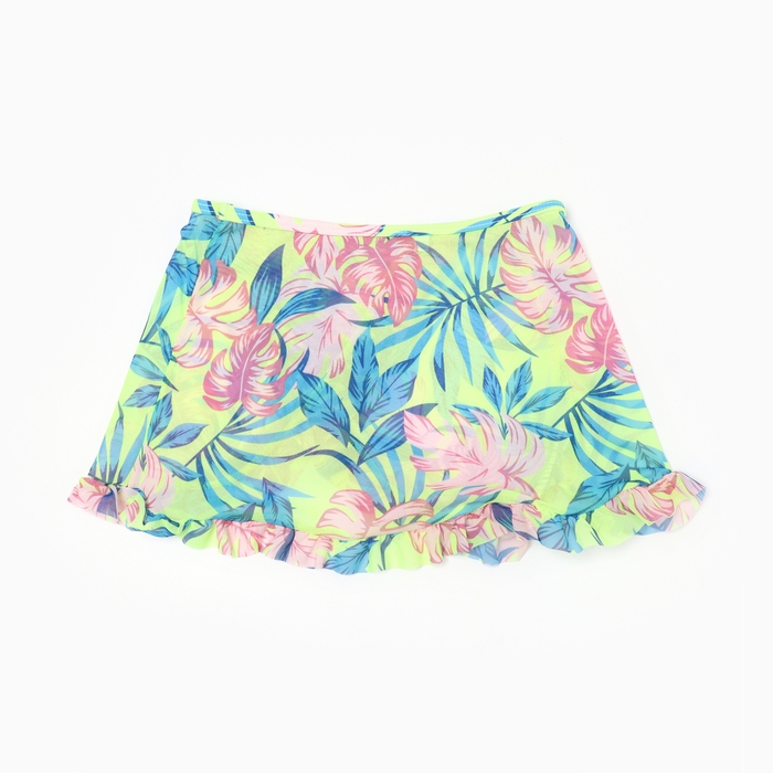 Купальник раздельный для девочек, цвет салатовый, рост 116-122 см