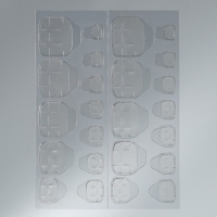 Накладные ногти для ног &laquo;Идеальный педикюр. Классический френч&raquo;, 24 шт, клеевые пластины, цвет бежевый/белый