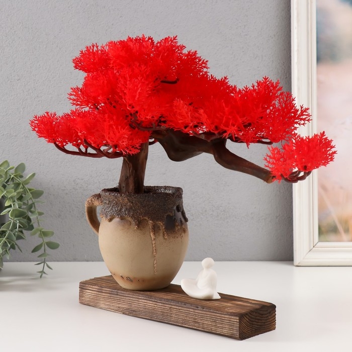 Сувенир дерево, фарфор Сувенир дерево, фарфор "Белый монах под деревом" 31,2х44,5х7,8 см