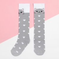 Гольфы детские KAFTAN «Котик», 14-16 см, цвет серый Гольфы детские KAFTAN «Котик», 14-16 см, цвет серый