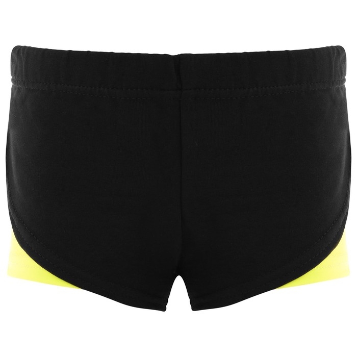 Шорты для гимнастики и танцев Grace Dance, р. 34, цвет чёрный/лайм